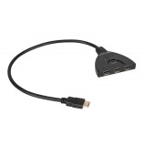 HDMI sumatorius 3→1 su laidu 0.3m